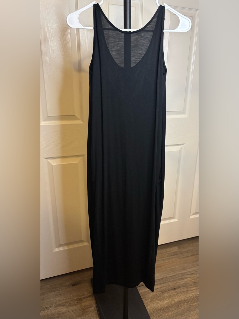 COS Black Sleeveless Straight Maxi Dress